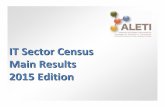 IT Sector Census Main Results 2015 Edition - mbi.com.br · ISO 29110 ISO 900x Moprosoft mps.br nivel A a D mps.br nível E a G. Formal Partnerships Description Africa Europe Latin