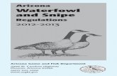 Waterfowl and Snipe - ASU Digital Repository · Waterfowl and Snipe Reglations ... the Code of Federal Regulations ... tions, including live fire operations, and requires coordination