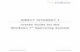 DIRECT INTERNET 3 Install Guide for the Windows 7 ... Internet 3 Install Guide for Windows...Iridium Communications Inc. Rev. 1; October 15, 2010 DIRECT INTERNET 3 Install Guide for