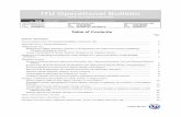 ITU Operational Bulletin - ITU: Committed to … Table of Contents Page General Information Lists annexed to the ITU Operational Bulletin: Note from TSB 3 Approval of ITU-T Recommendations