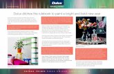 Dulux ditches the rulebook to paint a bright and bold … immediate release August 2013 Dulux ditches the rulebook to paint a bright and bold new year Gone are the days of beige and