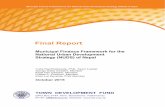 Municipal Finance Framework for the National Urban ...tdf.org.np/wp-content/uploads/2017/05/Municipal-Finance-Framework... · I Acknowledgements This study report on Municipal Finance