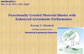 Functionally Graded Material Blades with Enhanced Aeroelastic Performancecam.bue.edu.eg/Presentations/16 May 2011/01-Session... · Functionally Graded Material Blades with Enhanced