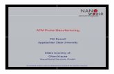 AFM Probe Manufacturing - Chemical Analysis, Life … · AFM Probe Manufacturing Phil Russell ... High Aspect Ratio tips Carbon Nanotube tips ... for easy handling and mounting into