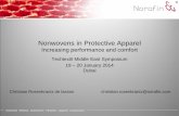 Nonwovens in Protective Apparel - intersecexpo.com · Industrial Medical Automotive Filtration Apparel Composites Nonwovens in Protective Apparel Increasing performance and comfort