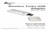 Wireless Turbo USB Adapter - Atlantis-Land€¦ · Where solutions begin ISO 9001:2000 Certified Company Wireless Turbo USB Adapter A02-UP1-W54 MULTILANGUAGE Quick Start Guide A02-UP1-W54_GX01