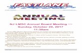 NJ LMSC Annual Board Meeting ~~ Sunday, October 29, …€¦ · NJ LMSC Annual Board Meeting ~~ Sunday, October 29, 2017 ... Robert Huminski Bryce Hurst Richard Infield Cristina Judge