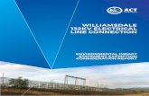 WILLIAMSDALE 132KV ELECTRICAL LINE CONNECTION ·  · 2017-12-22the existing Transgrid Williamsdale Substation with the existing Queanbeyan-Cooma sub-transmission line located in