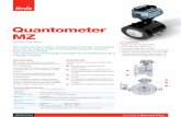 Quantometer MZ - Itron, Inc. Product Portfolio/Quantometer... · Quantometer MZ Turbine Gas Meter ... used to avoid over-speed of the ... data collection and utility software systems,