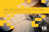 Agile Operations and the Three Ways - CA Technologies responsible for thought leadership and sales enablement for APM and CA solutions that help enterprises implement DevOps methodologies.