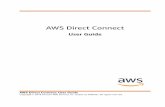 AWS Direct Connect · AWS Direct Connect User Guide Amazon's trademarks and trade dress may not be used in connection with any product or service that is not Amazon's, in any manner