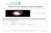 The Great American Eclipse - Amazon S3 · 08232017LH The Great American Eclipse ... Navigate to the CODAP application, drop in the satellite data, click on the “Try CODAP” button