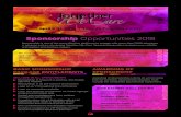 Sponsorship Opportunities 2018 - etouches · Sponsorship Opportunities 2018. 2 Sponsorship Opportunities ... and contacts. SPONSORSHIP INCLUDES ... Delegates will be introduced to