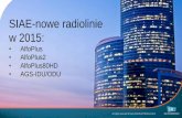 SIAE-nowe radiolinie w 2015 · SIAE-nowe radiolinie w 2015: ... • High Power RF Units for high system gain configuration Capacity ... • Up to 1,8 Gbs per Radio Link (4+0) Radio