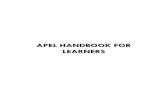 AAPPEELL HHAANNDDBBOOOOKK FFOORR …research.utar.edu.my/ipsrweb/doc/APEL HANDBOOK FOR LEARNERS...page 1 table of contents 1. introduction 2. part i: introduction to apel 3. part ii: