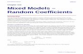Mixed Models - Random Coefficients ·  · 2018-01-23A random coefficients model is one in which the subject term and a subject*time interaction term are both included as random effects