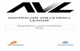 AUSTRALIAN VOLLEYBALL LEAGUE€¦ · 1.3 CONTROL COMMITTEE ... Each Franchise is responsible for meeting applicable FIVB and Country of Origin transfer fees. Australian Volleyball
