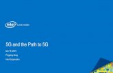 5G and the Path to 5G - Samsung US · 5G and the Path to 5G Oct 19, 2016 Pingping Zong Intel Corporation. 5G 2. 5G Era Air interface gain diminishing More spectrum Network efficiency