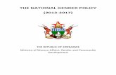 The National Gender Policy - undp.org Gen… · IGAD Intergovernmental Authority on Development ICT Information and Communication Technology ... (2012-2015) the national economic