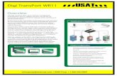 Digi TransPort WR11 USAT - usatcorp.comusatcorp.com/pdf/Digi-WR11.pdfDigi TransPort WR11 comes with Digi’s enterprise software conﬁguration by default, ... WR11-L700-DE1-SW Digi