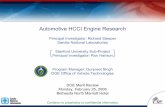 Automotive HCCI Engine Research - Department of … HCCI Engine Research ... -Characterize the mixing of fuel, air, and EGR to understand the effect of mixture preparation and dilution