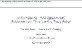 Self-Enforcing Trade Agreements: Evidence from Time ...meredithcrowley.weebly.com/uploads/2/1/7/6/21768054/seta_slides... · Self-Enforcing Trade Agreements: Evidence from Time-Varying