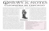 Bull Neg 25.5% - University of Chicago Oriental Institute 2 CLEOPAtrA in Chi CAGO nEWS & nOtES OriEntAL inStitUtE tOUrS tO EGYPt AnD irAn: CALL (773) 702-9513 FOr itinErAriES From