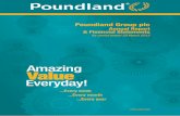Poundland Group plc - Company Reporting · Poundland Group plc ... These brands such as Cadbury ... • An established sector that continues to benefit from a structural shift in
