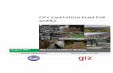 CITY SANITATION PLAN FOR SHIMLA - shimlamc.org CPHEEO Central Public Health and Environmental Engineering ... DPR Detailed Project Report ... for preparing the City Sanitation Plan