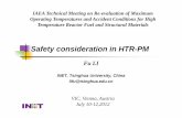 Safety consideration in HTR-PM · Safety consideration in HTR-PM Fu LI INET, Tsinghua University, ... DBDA was analyzed ... Manual depressurization of primary circuit