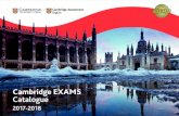 CAMBRIDGE EXAMS CATALOGUE 2017-18 - loescher.it · A1 – Cambridge English: Movers A2 – Cambridge English: Flyers ...  Key for …