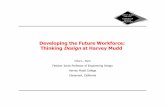 Developing the Future Workforce: Thinking Design at … · Developing the Future Workforce: Thinking Design at Harvey Mudd Clive L. Dym Fletcher Jones Professor of Engineering Design