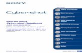 Cyber-shot Handbook - Sony · Digital Still Camera Cyber-shot Handbook DSC-W80/W85/W90 Before operating the unit, please read this Handbook thoroughly together with the “Instruction