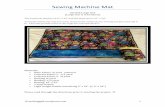 Sewing Machine Mat - WordPress.com ·  · 2017-08-10Sewing Machine Mat © quiltinggail ... • Quilting your main fabric and backing & then cutting it to appopriate sizes ... Microsoft