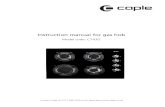 Instruction manual for gas hob - Kitchen & Bathroom … manual for gas hob ... -staff kitchen areas in shops, ... immerse the unit, cord or plug in water or other liquid.