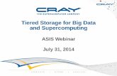 Tiered Storage for Big Data and Supercomputing - ASIS&T · Tiered Storage for Big Data and Supercomputing ASIS Webinar July 31, ... Disk storage ... Quality and dependability for