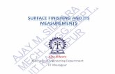  · Donald K. Cohen, Michigan Metrology, LLC / Graham Smith, Industrial Metrology, Springer/ Whitehouse DJ ... Linear roughness measurement (profile method t pe)