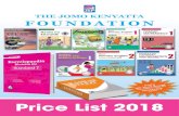 Price List 2018 2018 Price list.pdf2018-03-13THE JOMO KENYATTA FOUNDATION Price List 2018 5 2 3 6 4 1 THE JOMO KENYATTA FOUNDATION JKF C C ompetence-based curriculum • A variety