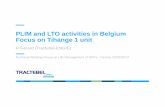PLIM and LTO activities in Belgium - Atoms for Peace and ... · PLIM and LTO activities in Belgium Focus on ... Modification of the 2003 law to allow a LTO of ... In the framework