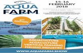 15-16 February 2018 - Aquafarm€¦ · 15-16 February 2018 ... • Fresh water and sea water aquariums • Antibiotics, vitamins, antiseptics ... • Aeroponic, hydroponic, aquaponic