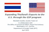 Expanding Thailand’s Exports to the U.S. through the GSP ... · (Generalized System of Preferences)”, then the product is eligible for GSP. If A*, look just below the A* to see