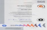  · _SGS Certificate CH06/0950.00, continued TNT Swiss Post AG ISO Issue 4 Additional facilities TNT Swiss Post AG Uferstrasse 90 CH - 4057 Basel