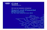 Company Registration no: RC000886 - CIM balance sheet 13 Notes forming part of the financial statements 14. CIM | Report and Financial Statements 3 Trustees’ report For the year