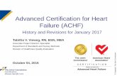 Advanced Certification for Heart Failure (ACHF)pages.jointcommission.org/rs/433-HWV-508/images/ACHF...on Advanced Certification for Heart Failure (ACHF) History and Revisions for January