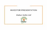 INVESTOR PRESENTATION Dabur India LtdDabur India Ltd · Dabur Overview One of the oldest ... • Segregating the grocery channel teams for wholesale & retail ... Increase product