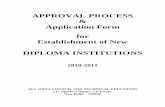 APPROVAL PROCESS Application Form for Establishment …dtetorissa.gov.in/pdf/Appln_Diploma_new_2010_11.pdf · APPROVAL PROCESS & Application Form for Establishment of New ... the