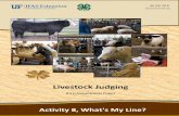 Livestock Judging - EDISedis.ifas.ufl.edu/pdffiles/4H/4H33300.pdf · This edition of the Livestock Judging curriculum package was created by had arr, Assistant Professor, Justin rosswhite,