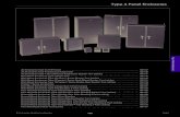 Type 4 Panel Enclosures - Cooper Industries 4 Panel Enclosures Type 4 Panel Enclosures B-Line series electrical enclosures 135 Eaton. JIC Enclosures Type 4 Lift-Off Cover Data Sheet