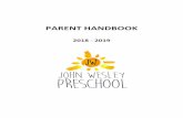 18-19 Parent Handbook - jwumc.org · Carey Harrison Administrative ... , fosters positive self-identity and sense of emotional well-being ... The curriculum in the Bridge Class is