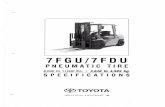 Spec Toyota 7FGU35-50 - Chariot élévateur -SM Forklift … Toyota 7FGU3… · 7fgu/7fdu pneumatic tire 8,000 to 11,000 lbs. 3,628 to 4,989 kg. specifications toyota industrial equipment
